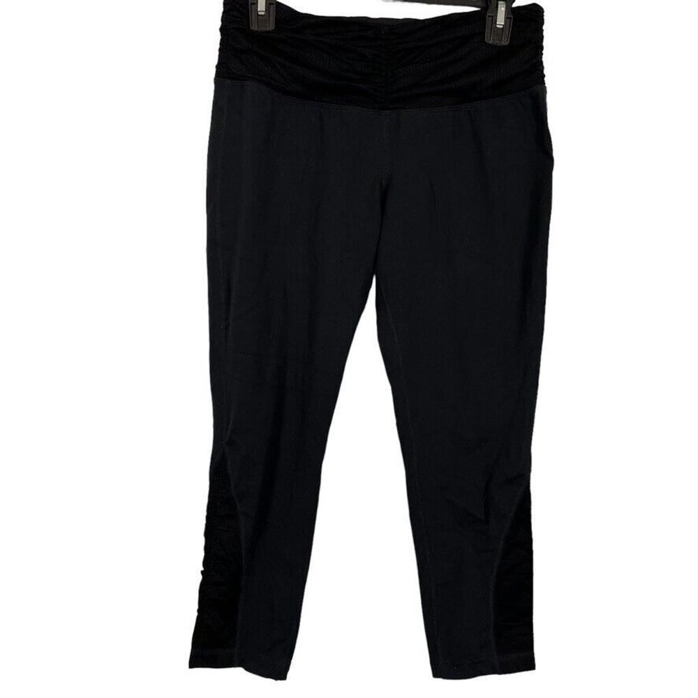 Patagonia Womens Black Pull On Stretch Skinny Leggings Workout Yoga Pants sz M